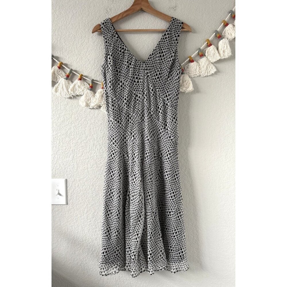 Vintage Talbots Pure Silk Polka Dot Fit&Flare Sundress Fairy Coquette Dainty 6